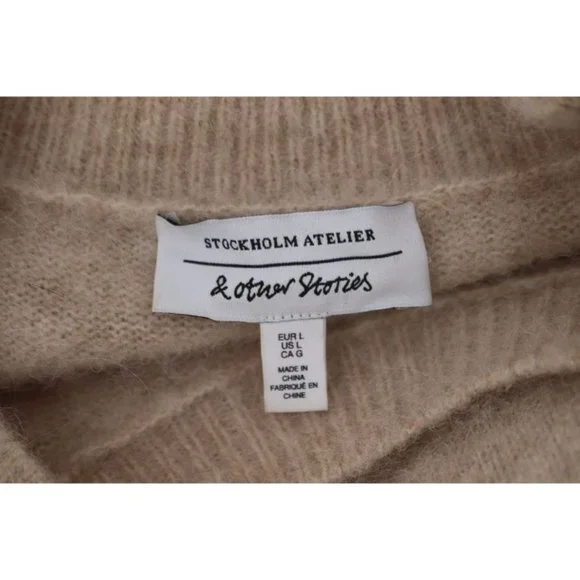 & Other Stories alpaca wool blend sweater womens L - Picture 8 of 9